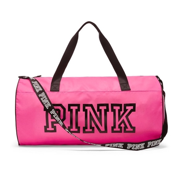 hot pink duffle bag